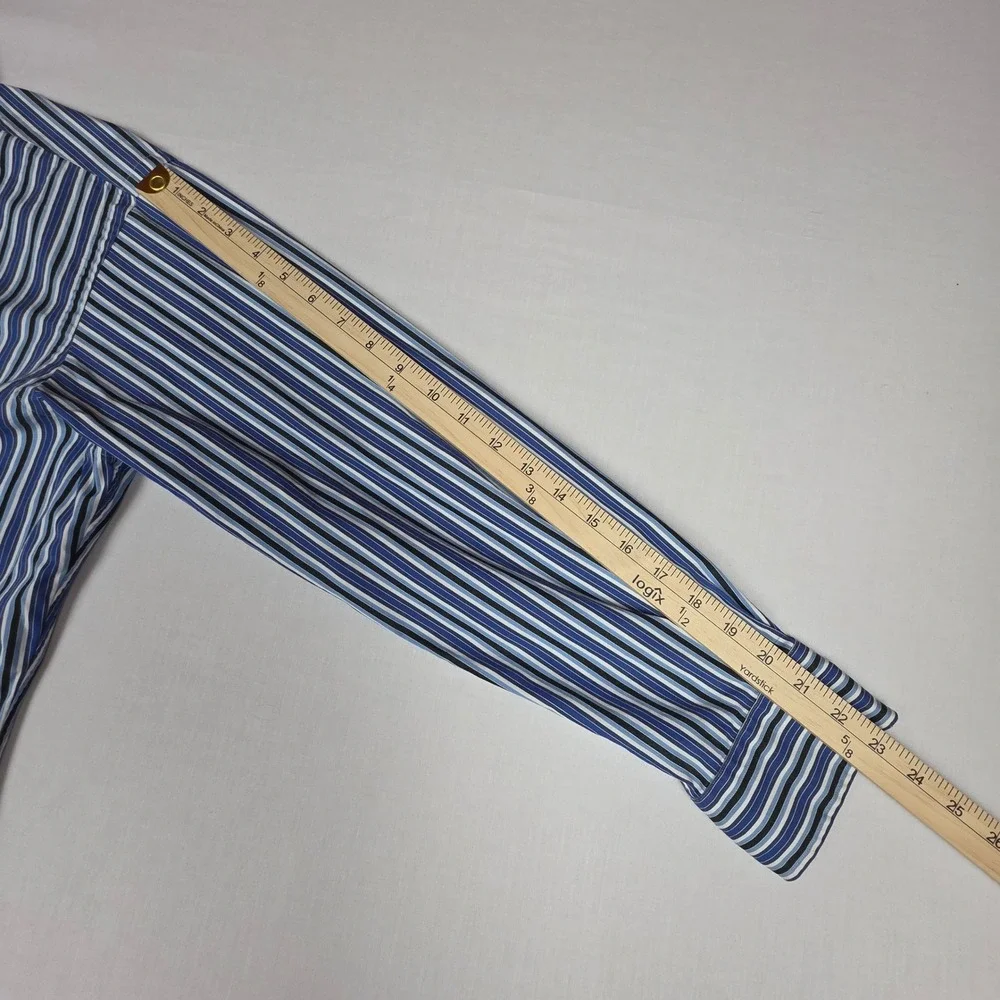 Polo Ralph Lauren Curham Classic Fit Button Down‎ Shirt Mens 15.5 Striped Cotton